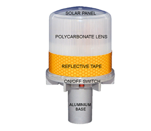 Solar LED Beacon - Пробесковый Маяк SL4 WARSUN: SL4